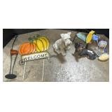 Metal Outsider Art Sculptures, Concrete Dog.