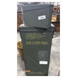 (2) Military Ammunition Boxes.