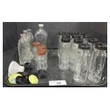 Vintage Evenflo Glass Baby Bottles, Milk Bottles.