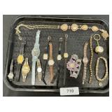 Timex Watches, Costume Jewelry.