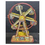 Vintage "Hercules" Tin Toy Ferris Wheel.