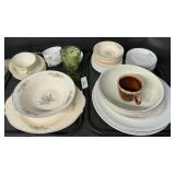 Porcelain Plates & Teacups, Halls, Limoges,
