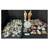 Chalkware Jesus Figure. Christmas Ornaments.