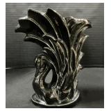 McCoy Black Swan Vase.