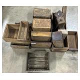Pepsi & Gun Powder Adv Crates, Drawers.