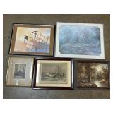 Currier & Ives New England Winter Scene, Art.