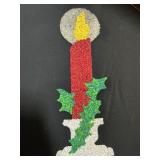 Popcorn Plastic Christmas Light Sign.
