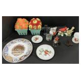 Lefton, Napco, Homco Figurines, Bell, Plates.