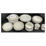 Pebble Stone Stoneware Dinnerware Set.