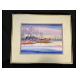 Artist Signed Lori Watercolor Painting.