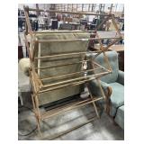 Vtg Wooden Drying Rack.