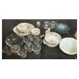 Pyrex, EAPG Glass, Floral Dinnerware.