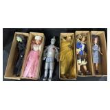 6 Vintage Wizard Of Oz Dolls.