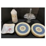 E&R Porcelain Bowl, Titan Ware Plates, EAPG