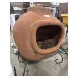 Traditional Mexican-Style Terracotta Chiminea