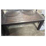 Aluminum Slatted Coffee Table.