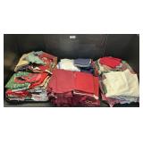 Large Lot Of Fabric, Christmas Patterns.