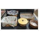 5 Vintage Longaberger Baskets.