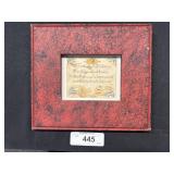 Framed Pennsylvania Dutch Fraktur Calligraphy.