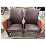 Vtg Theater Chairs.