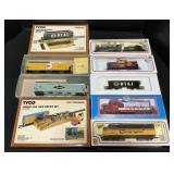 Locomotive Engines & Tender, Boxcars, Model Kits.