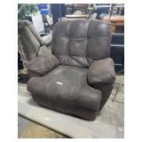 Clean Brown Suade Recliner.