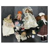 Porcelain Dolls, Clowns & Accessories.