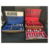 4 Various Stainless Flatware Sets.