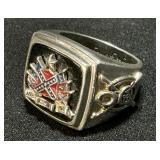 Sterling Silver Pride Of The South Onyx Ring.