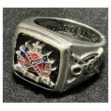 Sterling Silver Pride Of The South Onyx Ring.