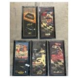 5 NASCAR Racing Clocks (1 Is Snap-On).