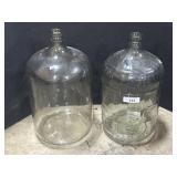 Pair Of Large Carboy Bottles.