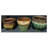 Majolica & Roseville Planters.