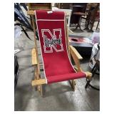 Nebraska Huskers Wooden Folding Chair.