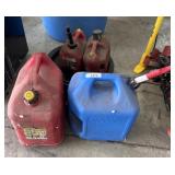 (4) Composite Fuel Cans, Oil Drain Can.