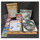 Harley Davidson Wall Art, Games, Knife Set.