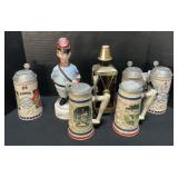 All Star Baseball Steins, Musical Decanters.