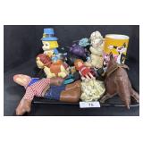 Lot Of Action Figures & Plush Toys.