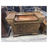 Temple Stuart Early American Maple Dry Sink.