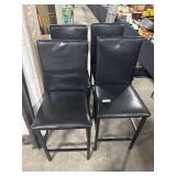(4) Faux Leather Bar Stools.