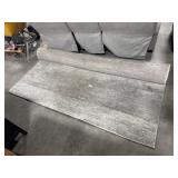 Clean, White/Gray Area Rug.