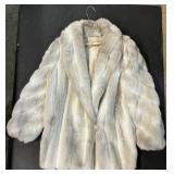 Dï¿½Esprit White Fox Faux Fur Coat.