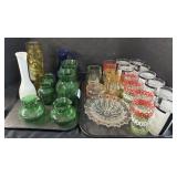 Glasses, Plates, Vases.
