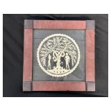 Fothergill Signed Adam & Eve Scherenschnitte.