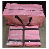 Pink Collapsible Tote Bags.