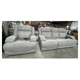 Super Clean Micro Suede Reclining Sofa & Chair.