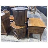 (3) Vtg End Tables.
