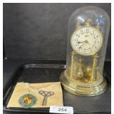 Mantle Clock W/Pieces.