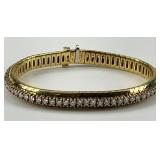 18KT Gold Diamond Tennis Bracelet.