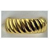 14KT Italian Gold Milor Twisted Band Ring.